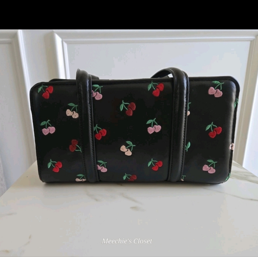 Betsey Johnson Red Cherry Charm Shoulder Bag NWT | Be Mine - Picture 11 of 15